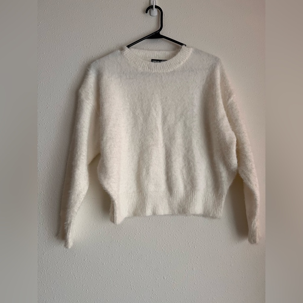 SHEIN Cozy White Sweater